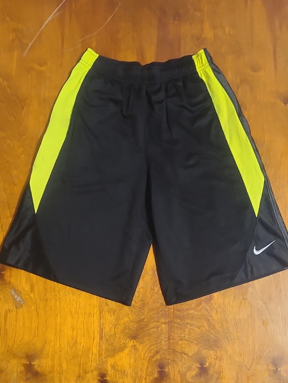 Nike Boy’s Black & Neon Yellow Performance Shorts
